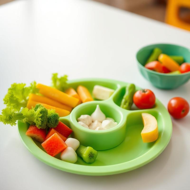 Healthy kids meal plate